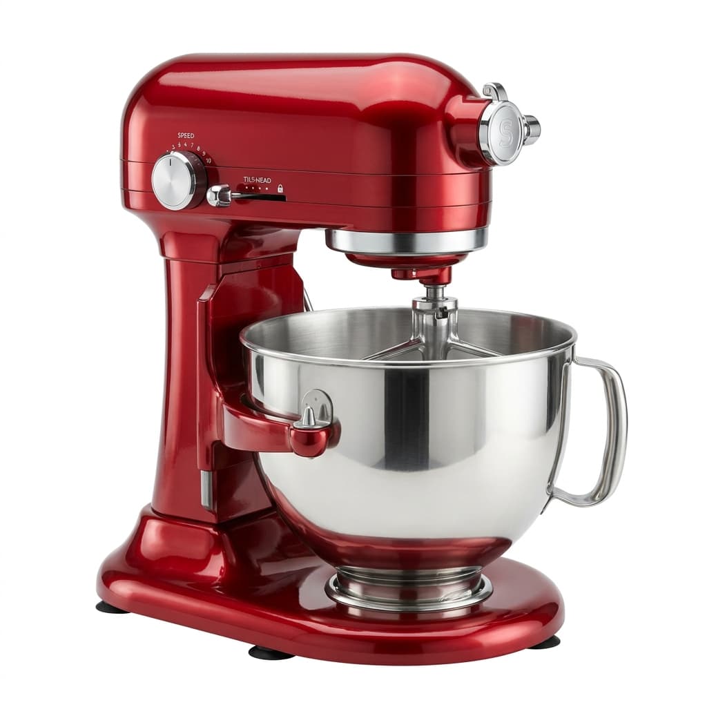 Robot Pâtissier KitchenAid Artisan 4.8L Rouge Pomme d'Amour Métallisé